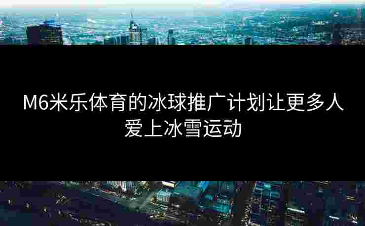 M6米乐体育的冰球推广计划让更多人爱上冰雪运动