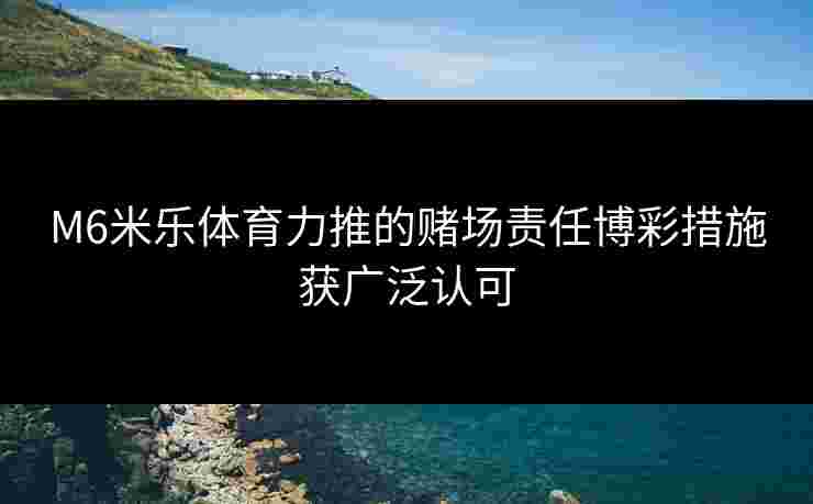 M6米乐体育力推的赌场责任博彩措施获广泛认可